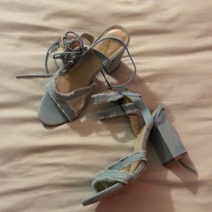 Light Blue denim Heels